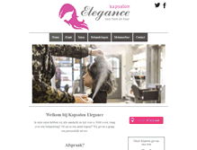 Tablet Screenshot of kapsalonelegance.nl